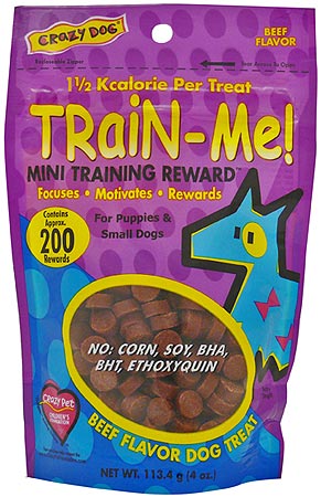 CRAZY PET Train-Me! Treats Beef 4oz Mini