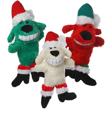 HOLIDAY Loofa Dog Santa Mini