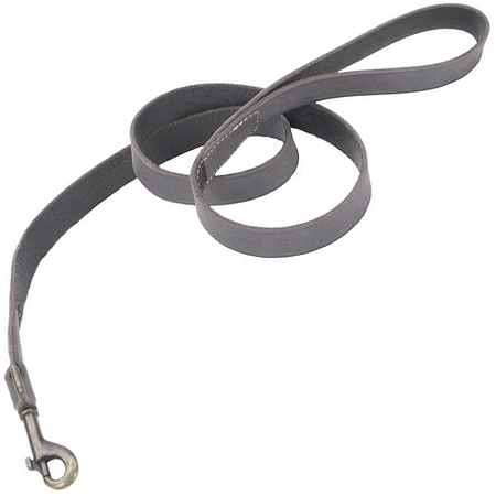 COASTAL Rustic Leather Leash - 3/4 In x 6' - Slate