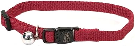 COASTAL Soy Cat Collar - Adjustable - 3/8in x 8-12in - Cranberry