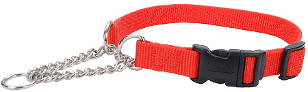 COASTAL Check Training Collar w/Buckle - 3/4 x 18-22in - Red