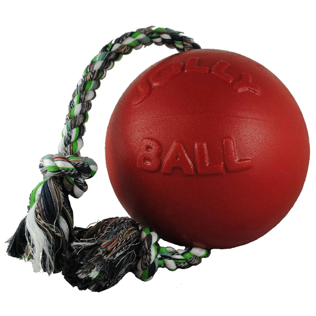 JOLLYPET Romp-n-Roll L 8" Red