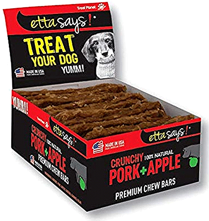 ETTA SAYS Premium Chew Bars - Pork + Apples - 12ct