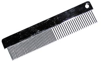 *OMNI Flat Steel Comb - Short Hair