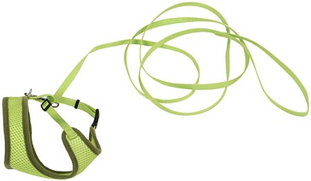 COASTAL Comfort Soft Cat Mesh Harness with 6' Leash - Lime