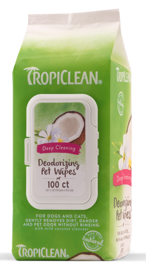 TROPICLEAN Wipes - Deep Cleaning 100ct