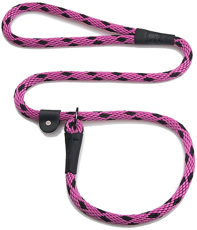 [MEN026 BI RASPBER] MENDOTA Slip Lead 3/8" x 6' Black Ice Raspberry