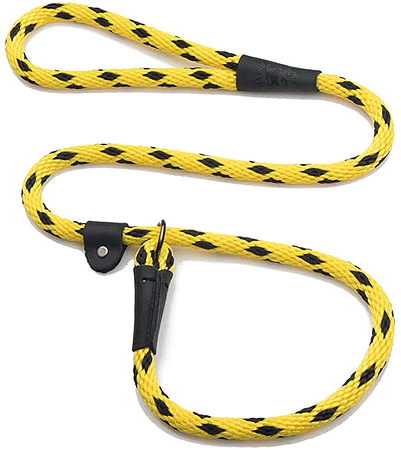 [MEN026 BI YELLOW] MENDOTA Slip Lead 3/8" x 6' Black Ice Yellow