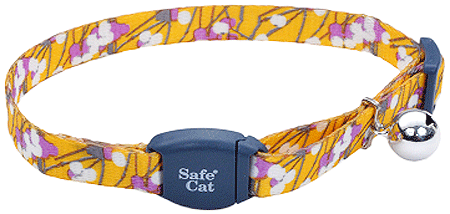 [CA7171 CHASTMFL] *COASTAL Safe Cat Collar w/Magnet - Charcoal Stemmed Flower