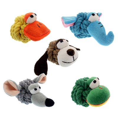 [MP29027] MULTIPET Rope Head - Assorted - 4 inch