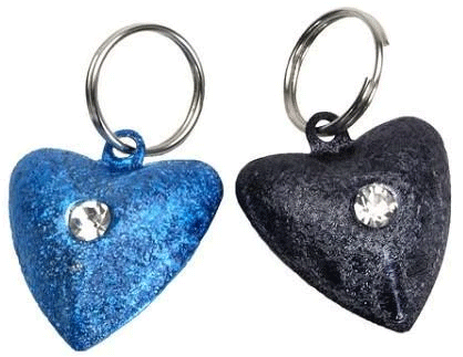 [CA45106 HEART] *COASTAL Frosted Cat Bells Heart 1pk