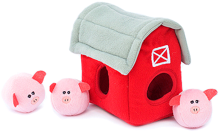 [ZP01821] ZIPPYPAWS Zippy Burrow Pig Barn w/Bubble Babies