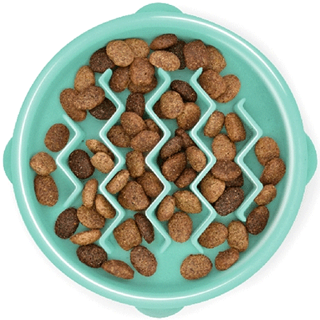 [OH67829] OUTWARD HOUND Fun Feeder Slo-Bowl Mint S