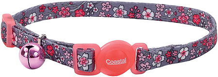 [CA6701 CHERRYBLSM] COASTAL Safe Cat Fashion Breakaway Cat Collar - Pink Cherry Blossoms