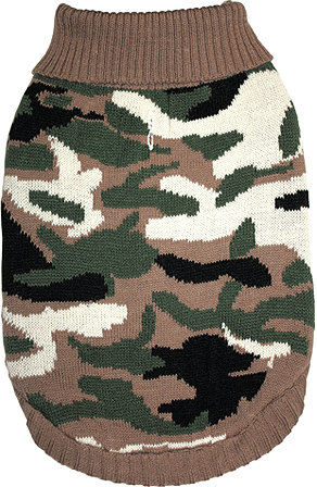 [FP60278 L] *FASHION PET Camouflage Sweater L