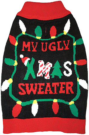 [FPH10461 M] *FASHION PET Holiday Ugly Xmas Sweater M