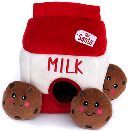 [ZPH01698] ZIPPY PAWS Holiday Burrow - Santa's Milk & Cookies