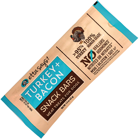 [TP00520] ETTA SAYS Snack Bar Meat Treats Turkey+Bacon 12ct