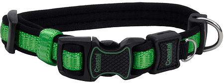 [CA15423 GREEN] COASTAL Inspire Adjustable Collar 5/8 x 8-12" Green