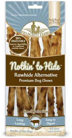 [FF63154] FIELDCREST FARMS Nothin' To Hide Twist Stix Beef S 10pk