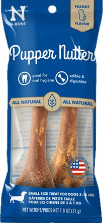 [NB20117] N-BONE PupperNutter Dental Chew Bone 2pk S