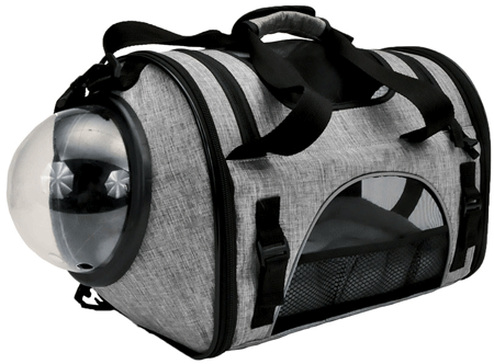 [BER88914] BERGAN Panoramic Cat Carrier Grey