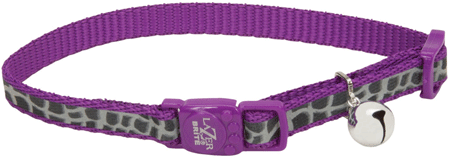 [CA46741 PURPLE] COASTAL Lazer Brite Cat Safe Collar 8-12" Purple