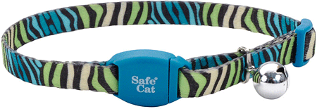 [CA7171 ZEBRA] *COASTAL Safe Cat Breakaway Cat Collar w/Magnet Zebra