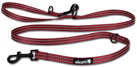 [PAW11633] P.A.W. 5 in 1 Adjustable Leash Red