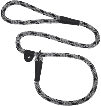 [MEN026 BI SILVER] MENDOTA Slip Lead 3/8" x 6' Black Ice Silver