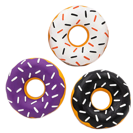 [ZPH01448] *ZIPPY PAWS Halloween Latex Mini Donutz 3pk