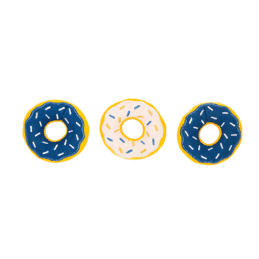 [ZPH01751] *ZIPPY PAWS HANUKKAH Donutz Miniz 3pk