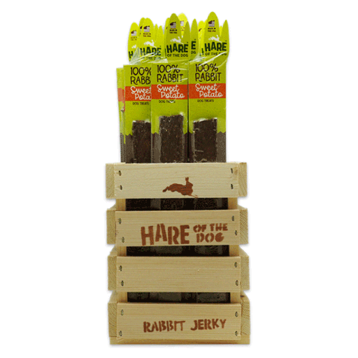 [TP00581] TREAT PLANET Hare-of-the-Dog Rabbit Jerky w/Sweet Potato Starter Kit 36pc