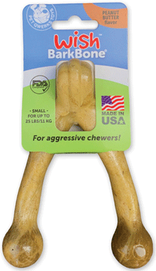 [PQW08592] PET QWERKS Wish BarkBone Peanut Butter S