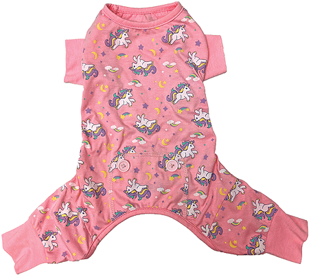 [FP20074 S] *FASHION PET Unicorn PJ's Pink S