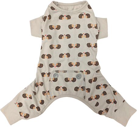 [FP20096 L] FASHION PET Hedgehog PJ's Gray L