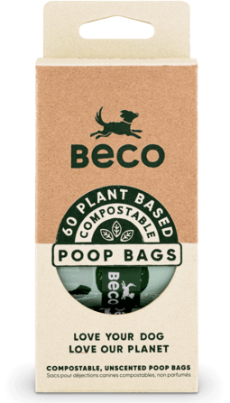 [BEC75480] *BECO Compostable Poop Bags Unscented 60ct