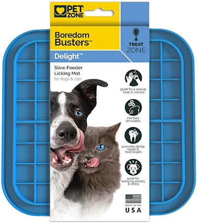 [HYP14622] BOREDOM BUSTERS Slow Feeder Licking Mat Delight Blue