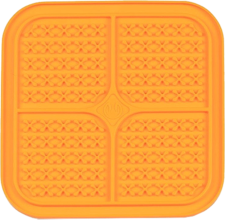 [HYP14620] BOREDOM BUSTERS Licking Mat Indulge Orange L/XL