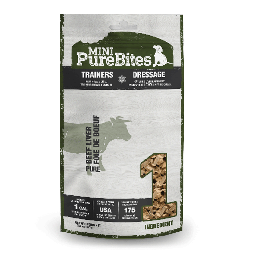 [PB00256] PURE BITES Trainers Mini Dog Treats Beef Liver 3oz