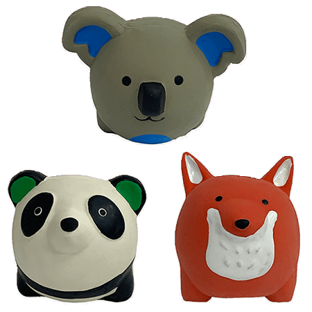 [MP44204] MULTIPET Minipet Latex Round Animals 2.5"