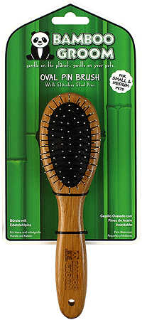 [PAW16790] ALCOTT Bamboo Groom Pin Brush S/M