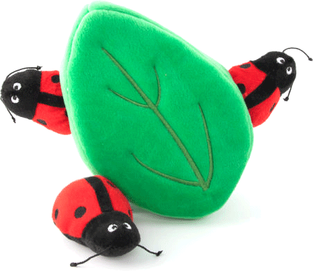 [ZP01957] *ZIPPYPAWS Zippy Burrow Ladybugs in Leaf