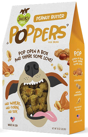 [TP00192] ETTA SAYS!  Snicky Snaks Poppers Peanut Butter 10oz