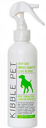 [KP00602] *KIBBLE PET Silky Coat Miracle Dematter Leave-in Spray Aloe & Honey 7.1oz