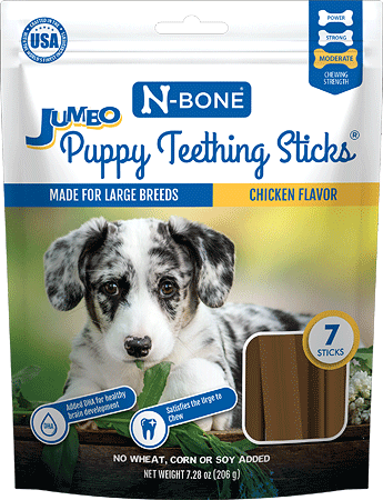 [NB80053] N-BONE Puppy Teething Sticks Jumbo Chicken 7ct