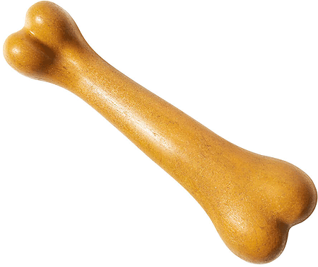 [E54722] ETHICAL/SPOT Bam-Bone+ Dino Bone 7.25" Peanut Butter