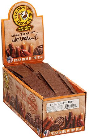 [HAP52152] HAPPY HOWIE'S Beef Jerky 6" Bulk 80ct