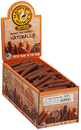 [HAP52300] HAPPY HOWIE'S Beef Sausage 4" Bulk 80ct