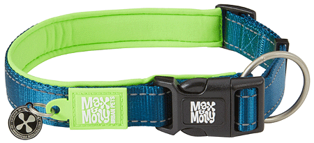 [MAX01734] *MAX&MOLLY Smart ID Dog Collar Matrix Green L 15-25"